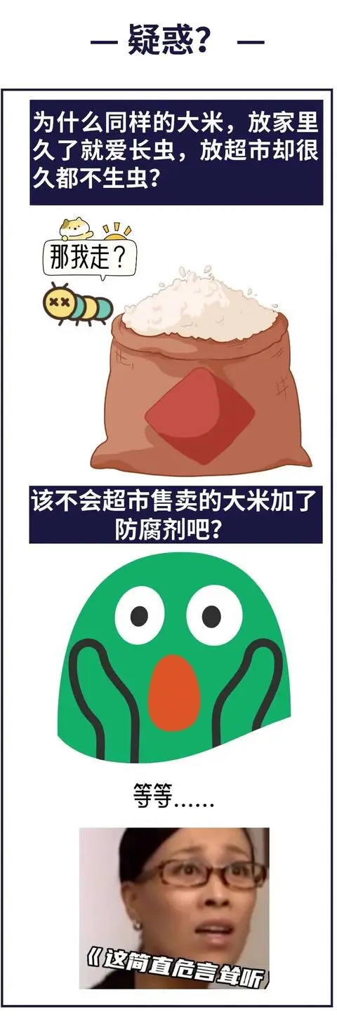 超市大米不生蟲，是因為加了防腐劑？